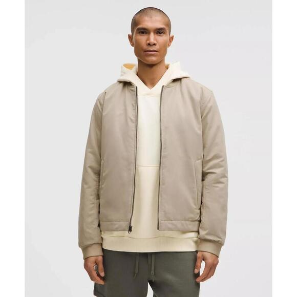 NWT Lululemon Men's Insulated Cotton-Blend Bomber Jacket - Size XXL - MSRP $198 - Picture 1 of 4